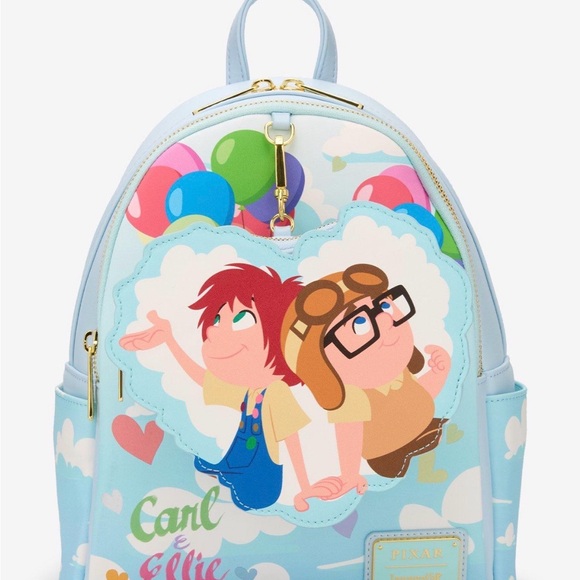 Loungefly Disney Pixar Up Carl & Ellie Balloon Mini Backpack with Coin Purse main image 5